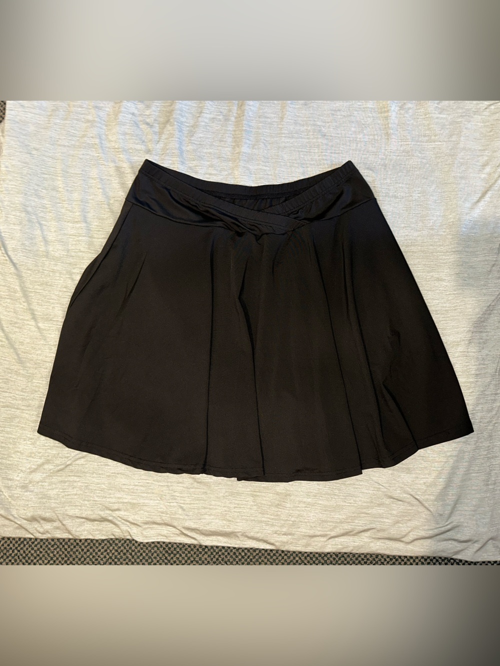 Black Women's Pleated Skort